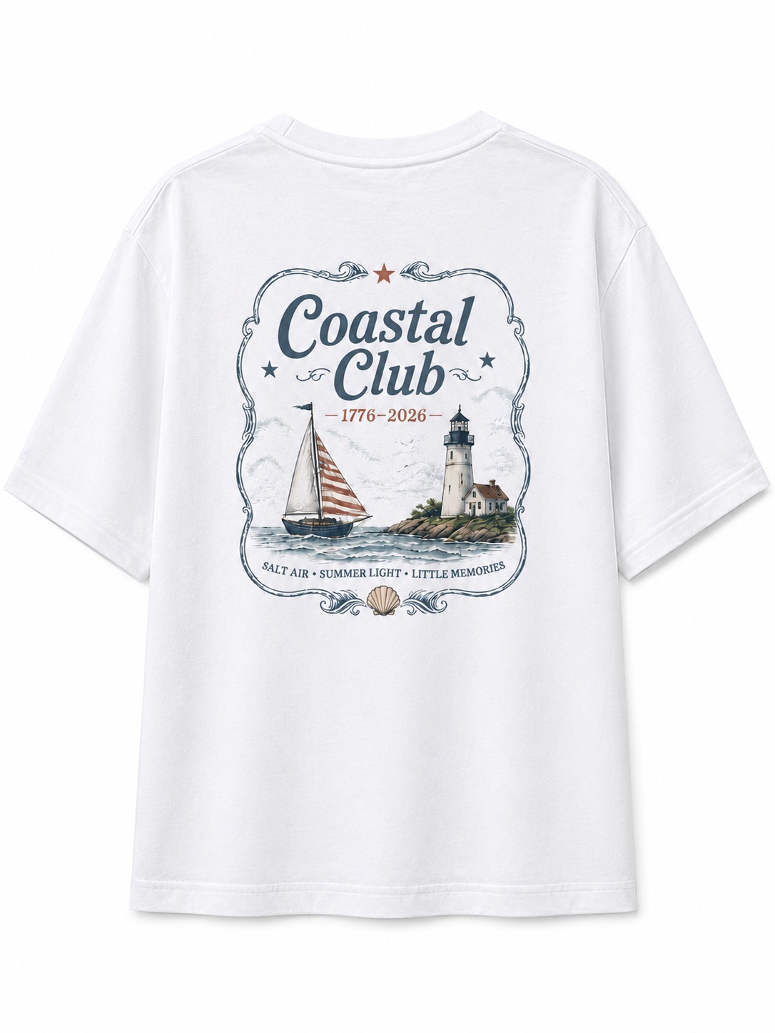 Coastal Club Lighthouse V-Neck Tee