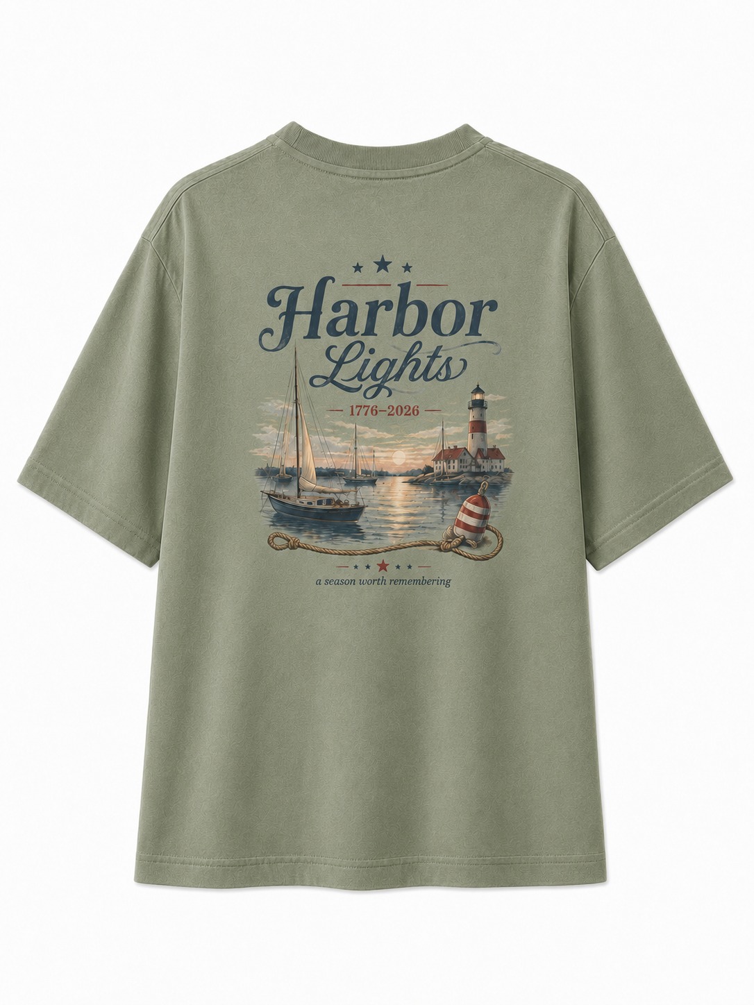 Harbor Lights Lighthouse Graphic Tee