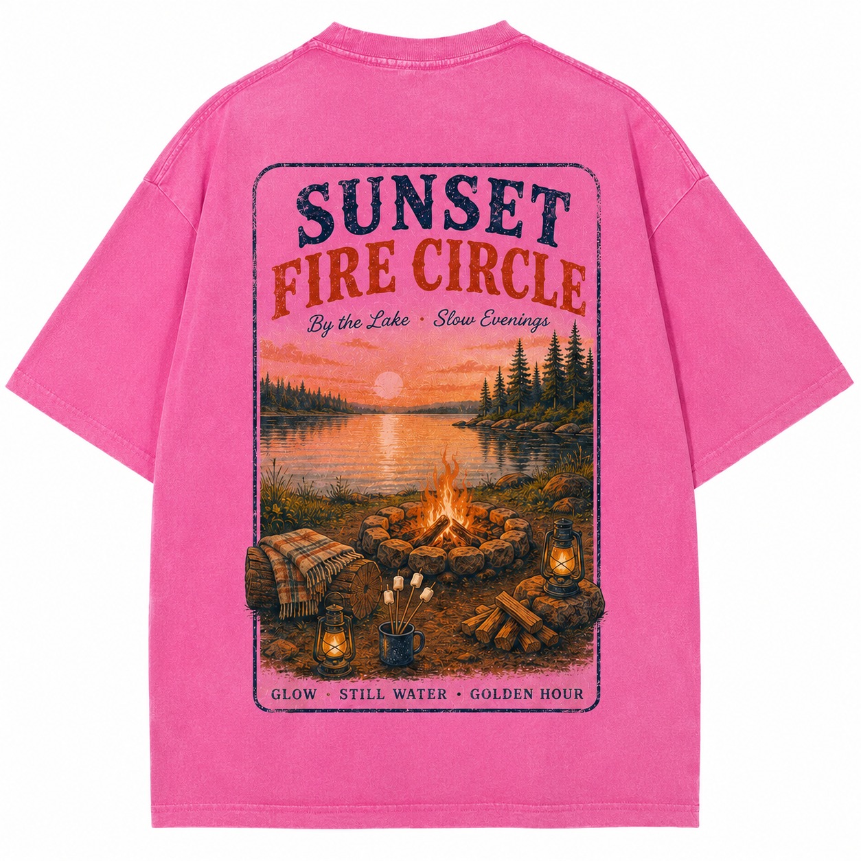 Sunset Fire Circle Tee