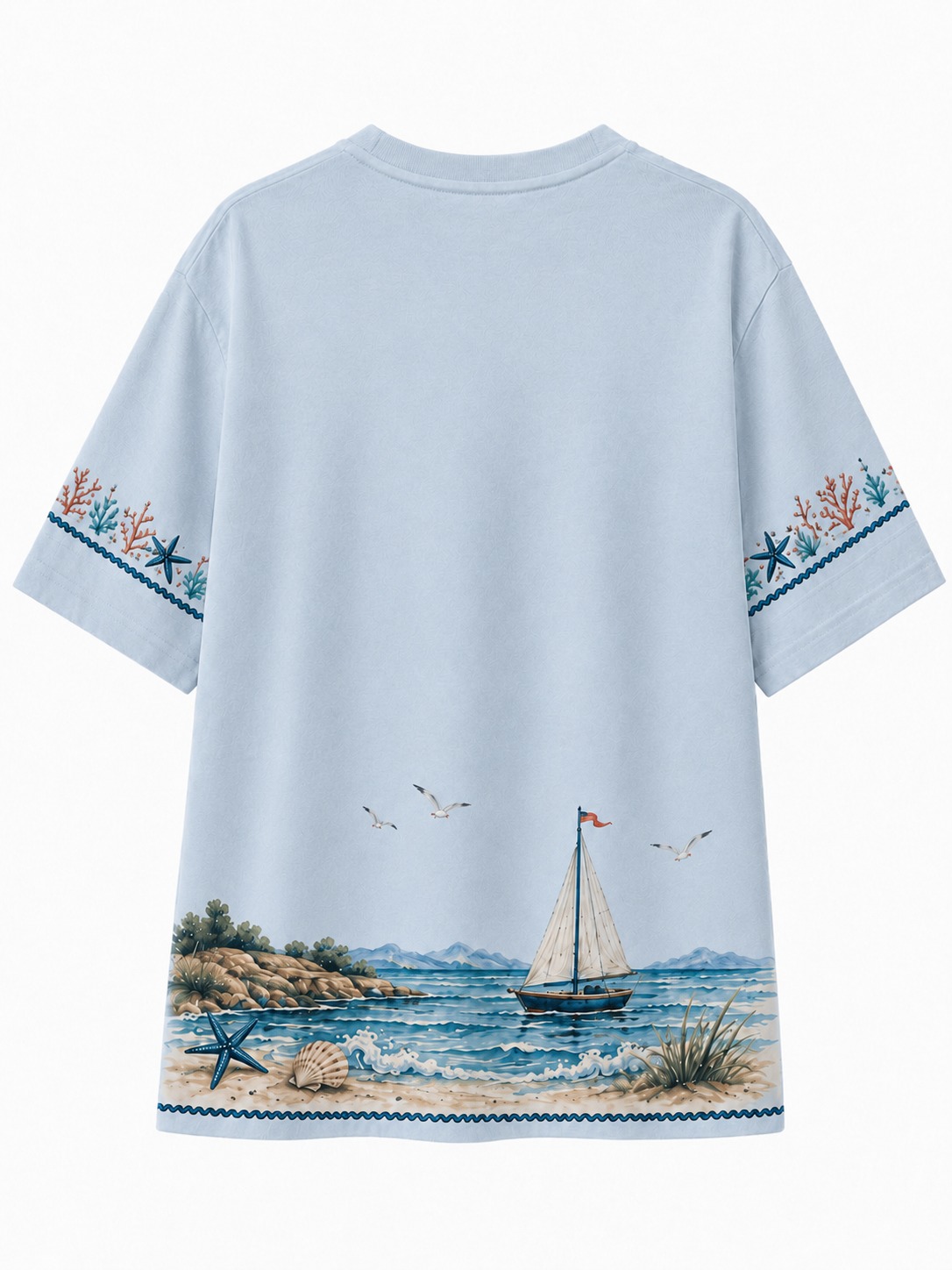 Lighthouse Vacation V-Neck Tee