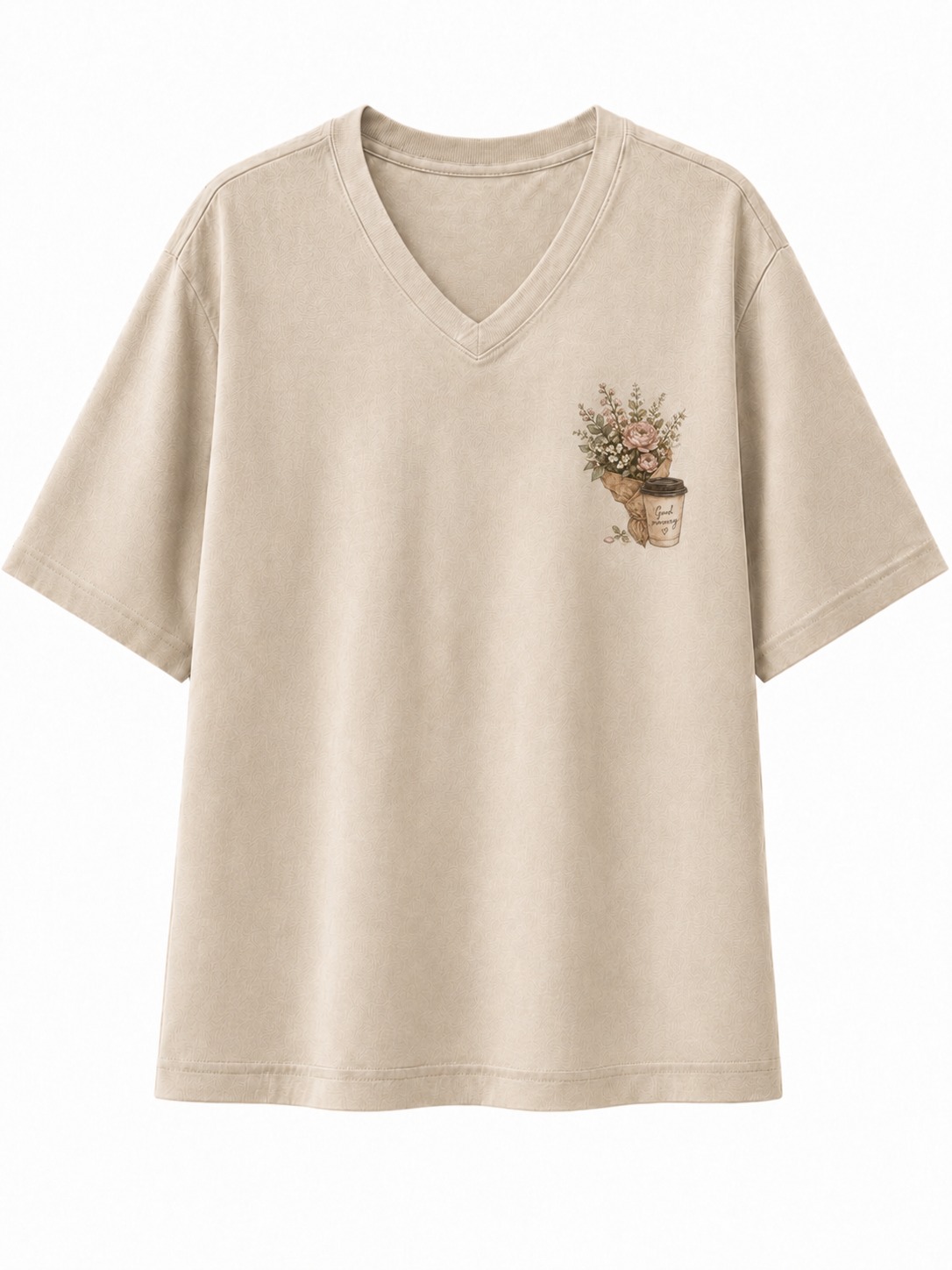 Weekend Market Floral V-Neck Tee