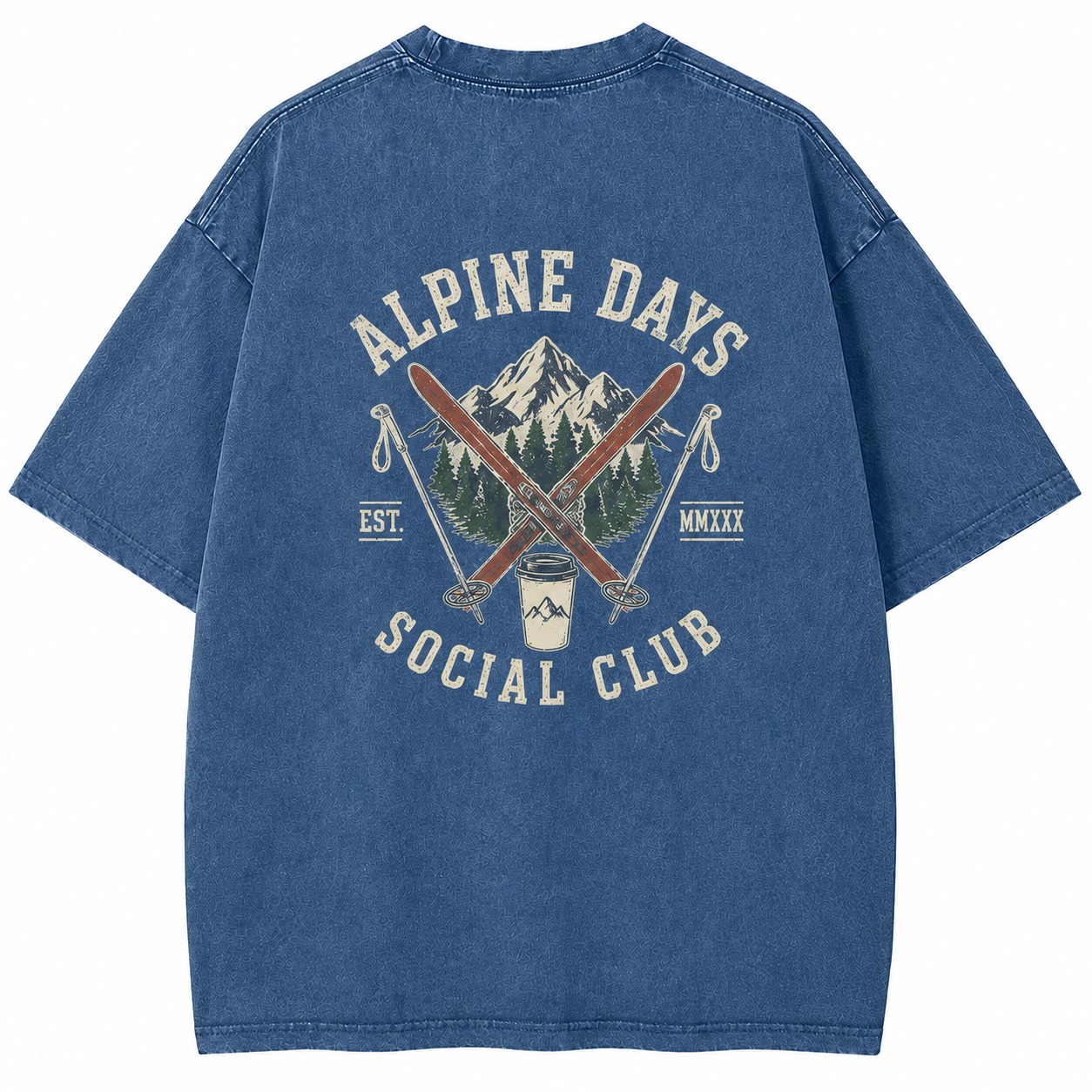 Alpine Days Social Club Ski Weekend Tee