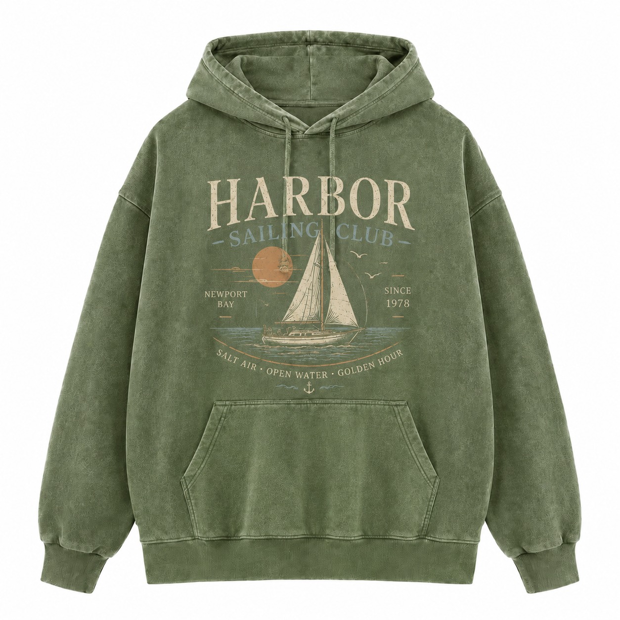 Harbor Sailing Club Washed Hoodie