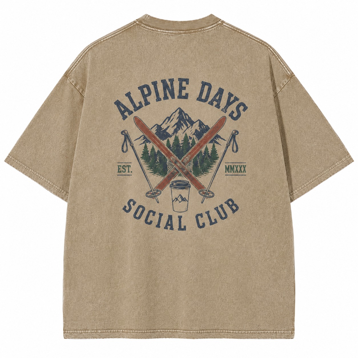 Alpine Days Social Club Ski Weekend Tee