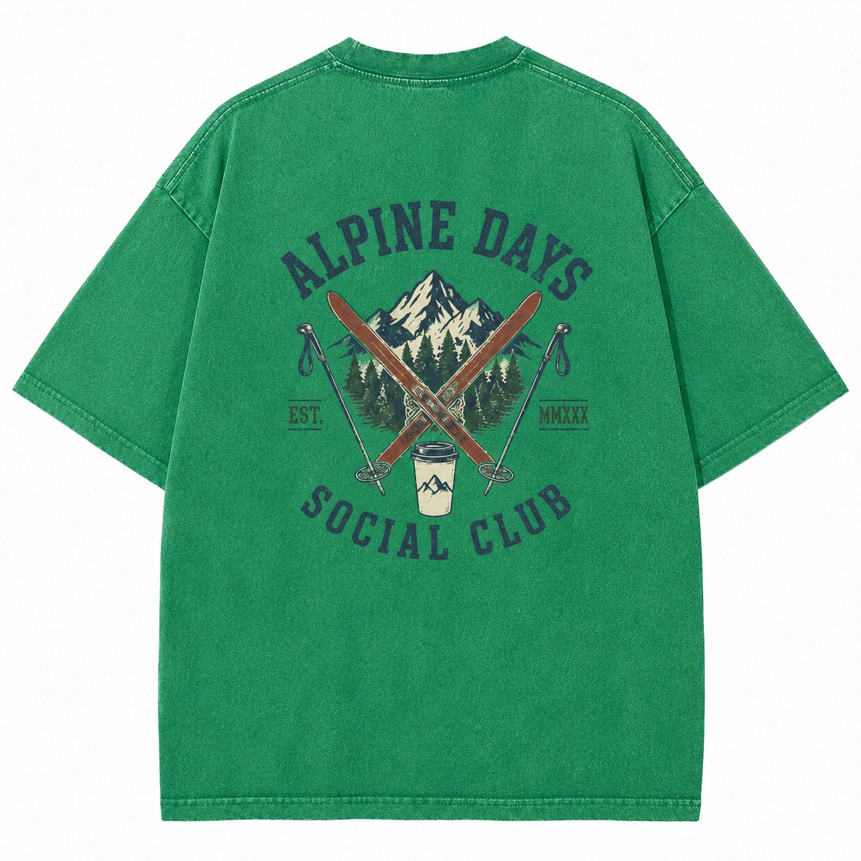 Alpine Days Social Club Ski Weekend Tee