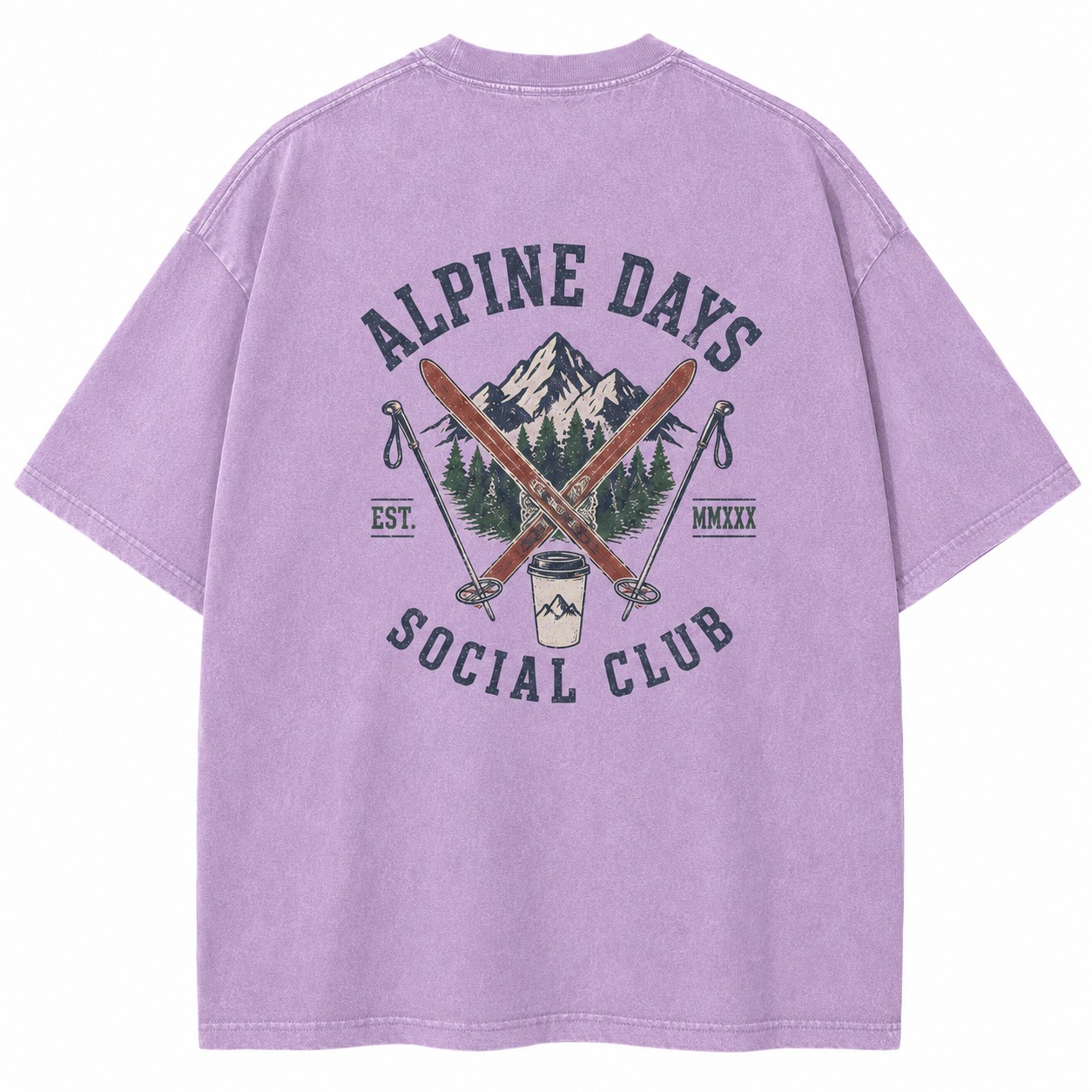 Alpine Days Social Club Ski Weekend Tee