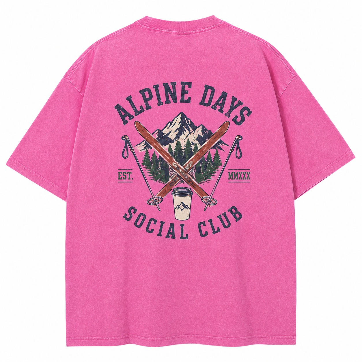 Alpine Days Social Club Ski Weekend Tee