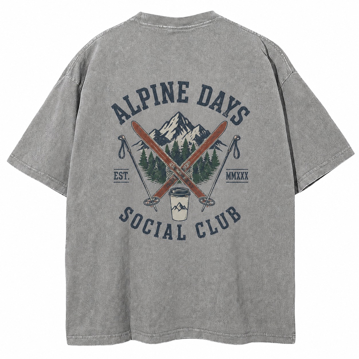 Alpine Days Social Club Ski Weekend Tee