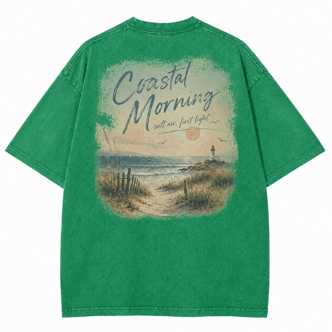 Coastal Morning Graphic Washed Tee