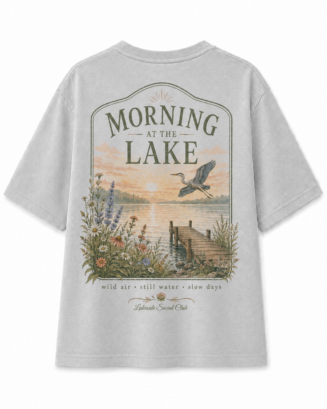 Morning At The Lake V-Neck Tee