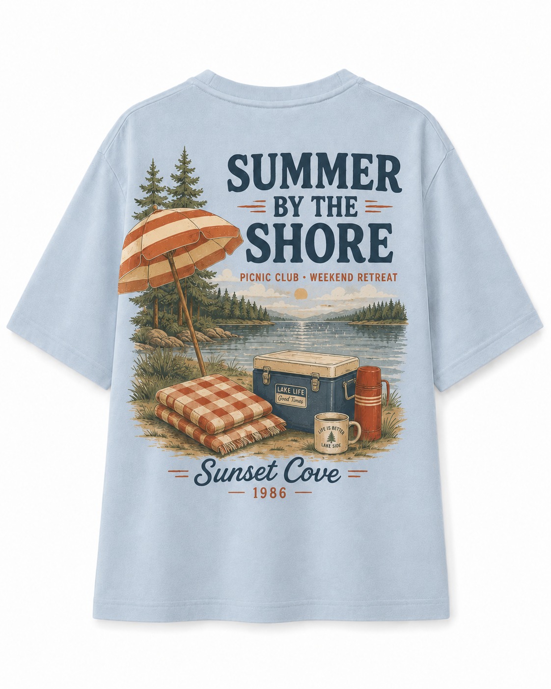 Summer By The Shore V-Neck Tee