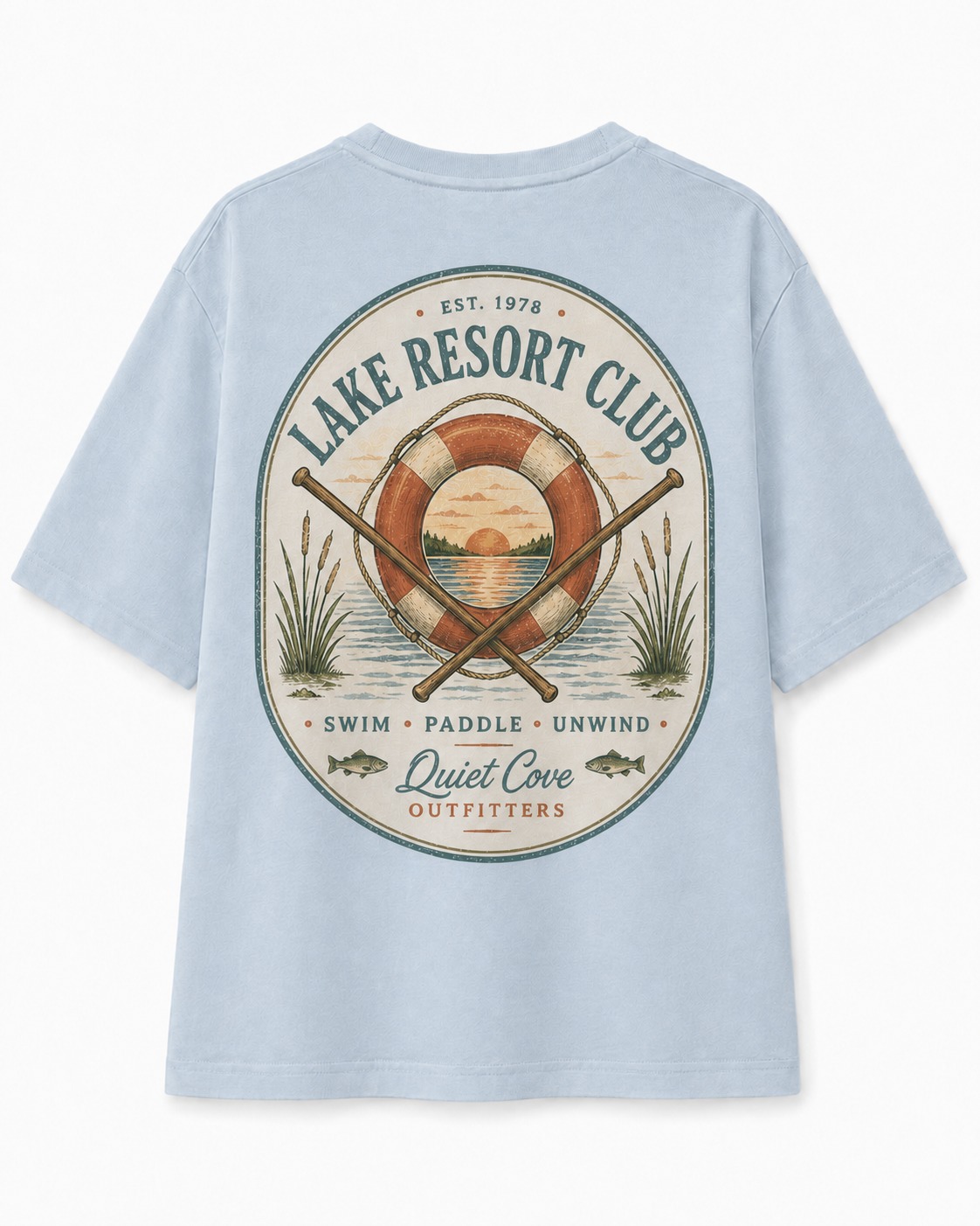 Lake Resort Club V-Neck Tee