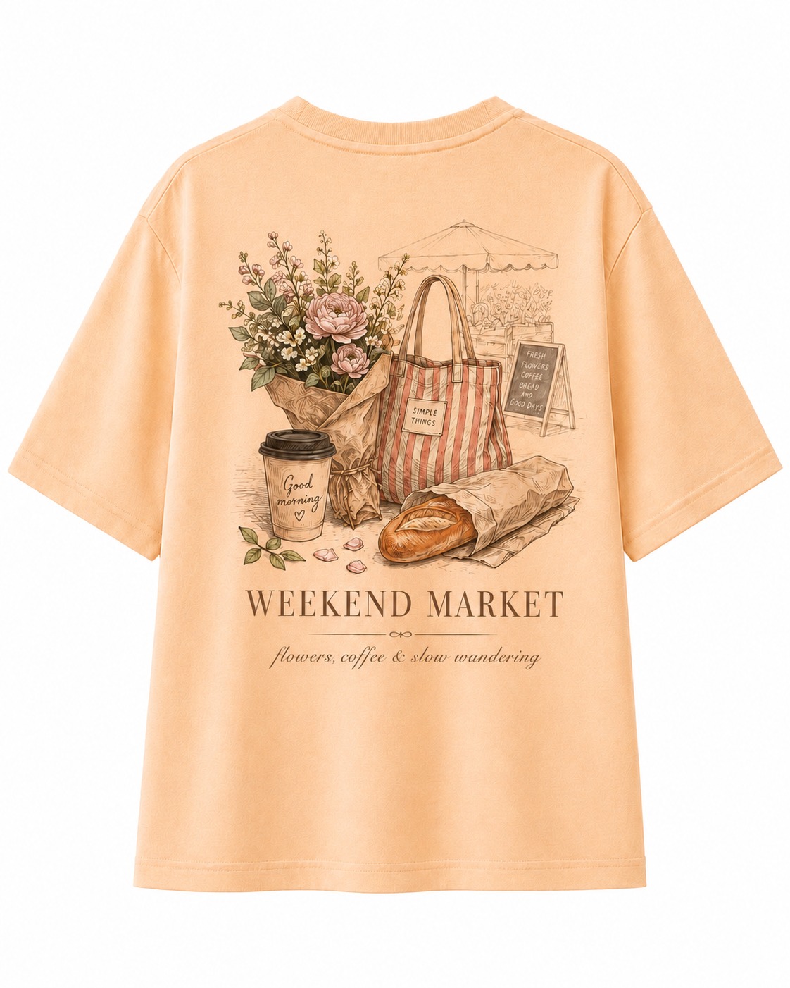 Weekend Market Floral V-Neck Tee