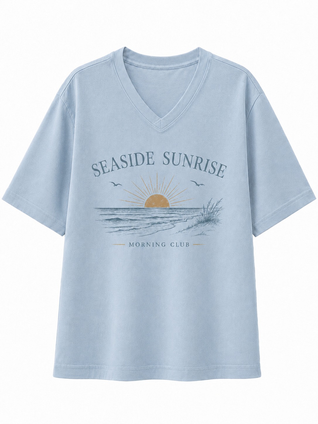 Seaside Sunrise V-Neck Tee
