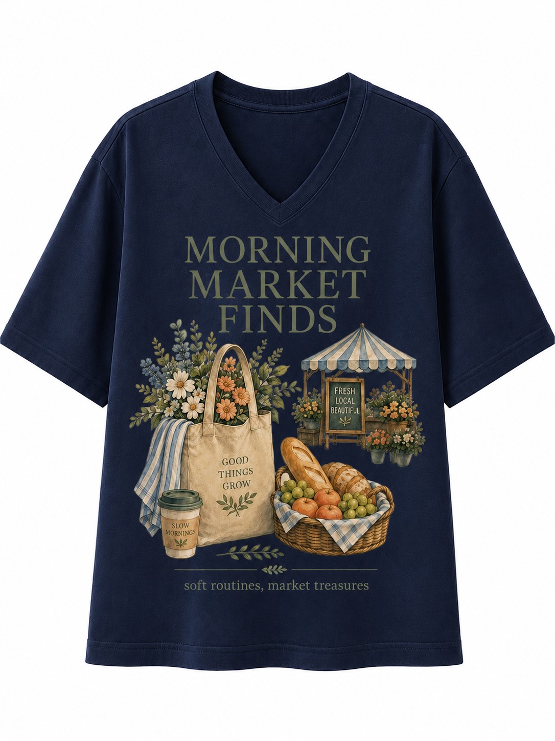 Morning Market Finds V-Neck Tee