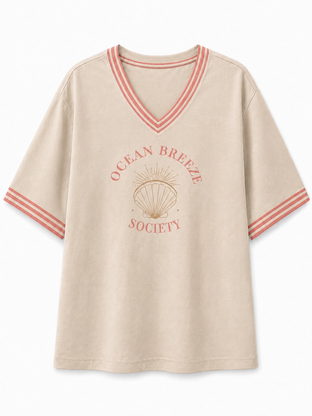 Ocean Breeze Society V-Neck Tee