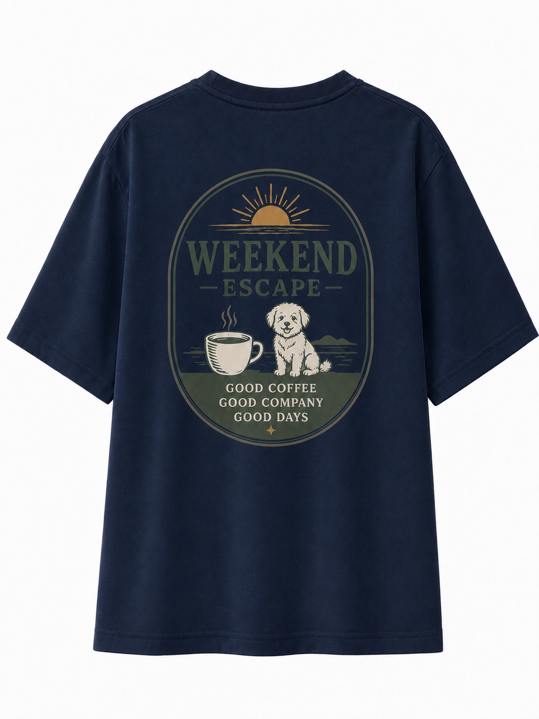 Weekend Escape Coffee & Dog Graphic Tee