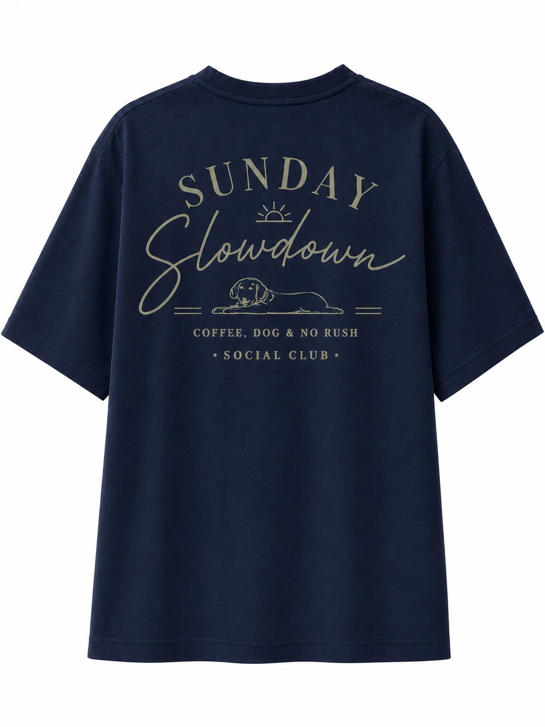 Sunday Slowdown Dog Coffee Graphic Tee