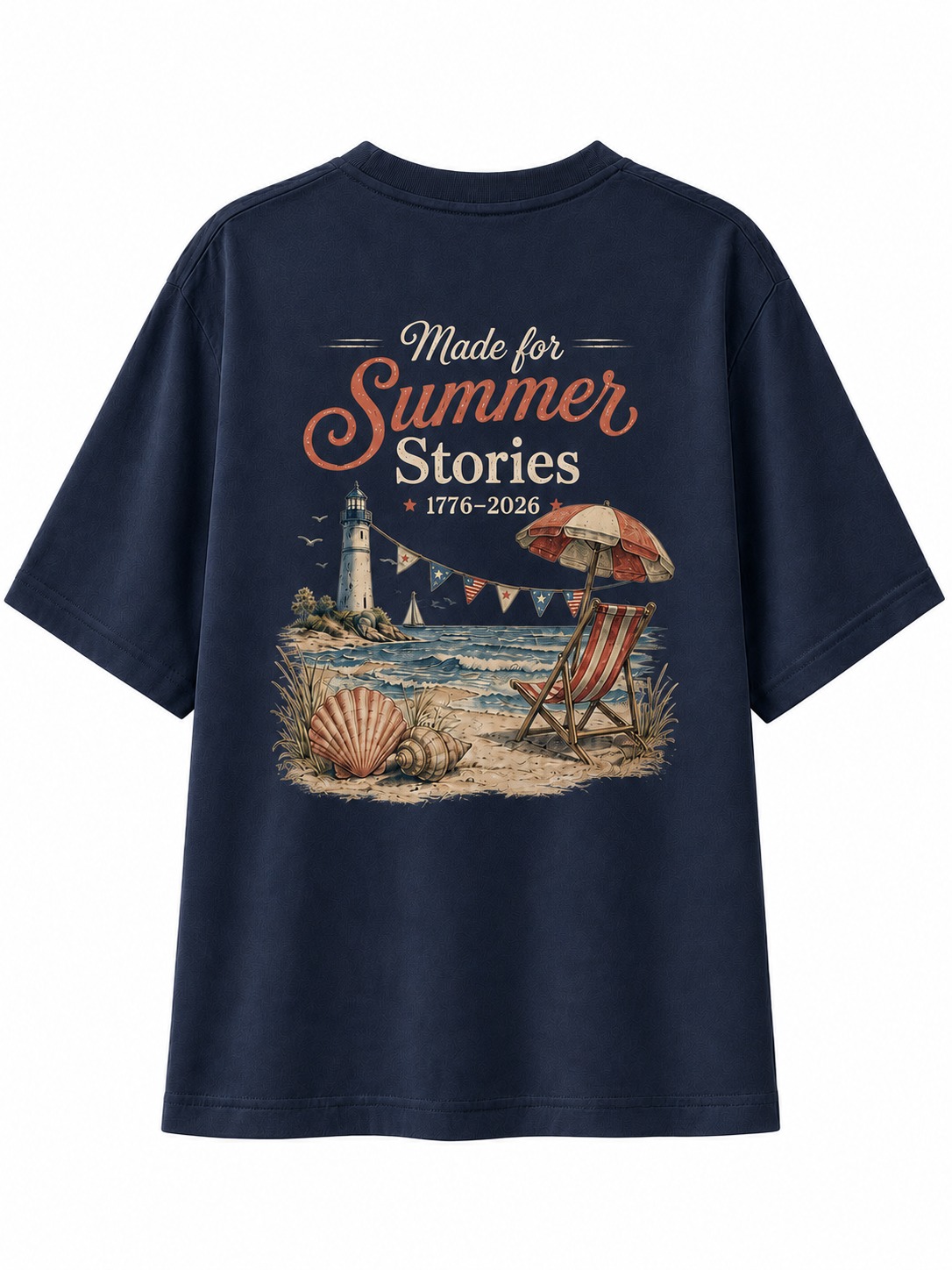 Summer Stories Lighthouse Beach Graphic Tee