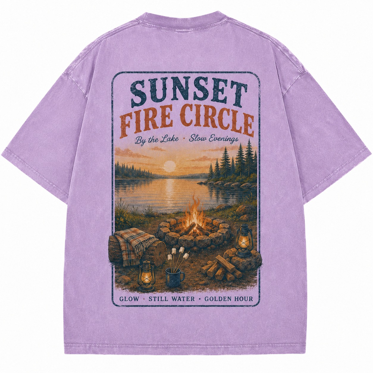 Sunset Fire Circle Tee