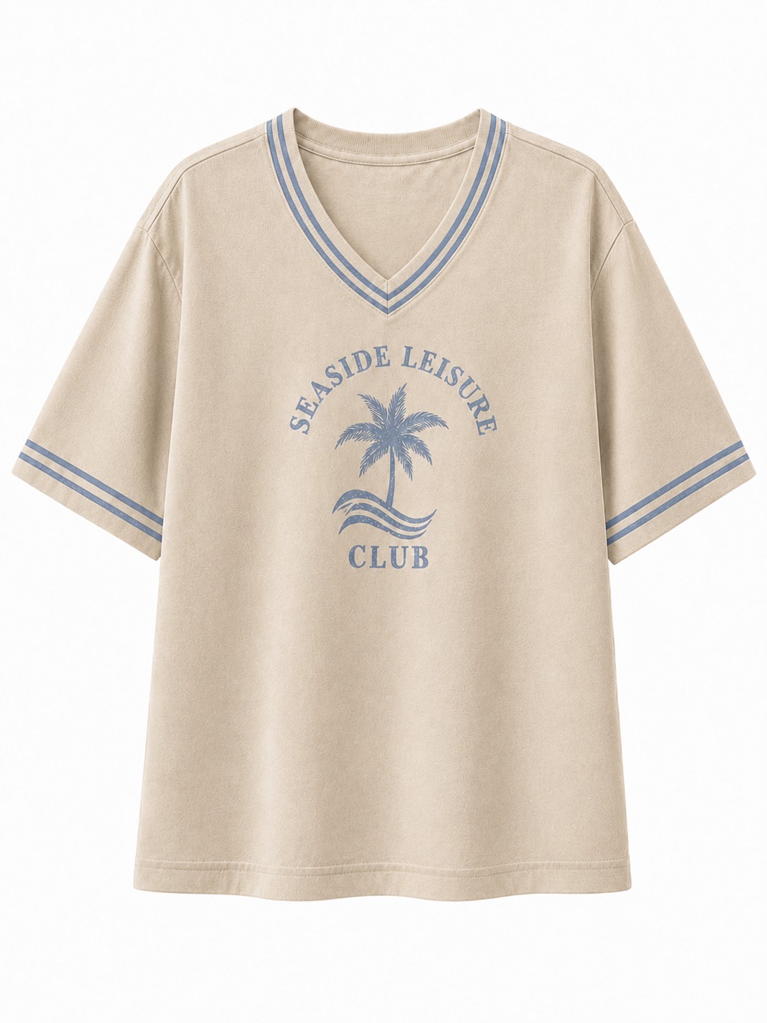 Coastal Palm V-Neck Tee