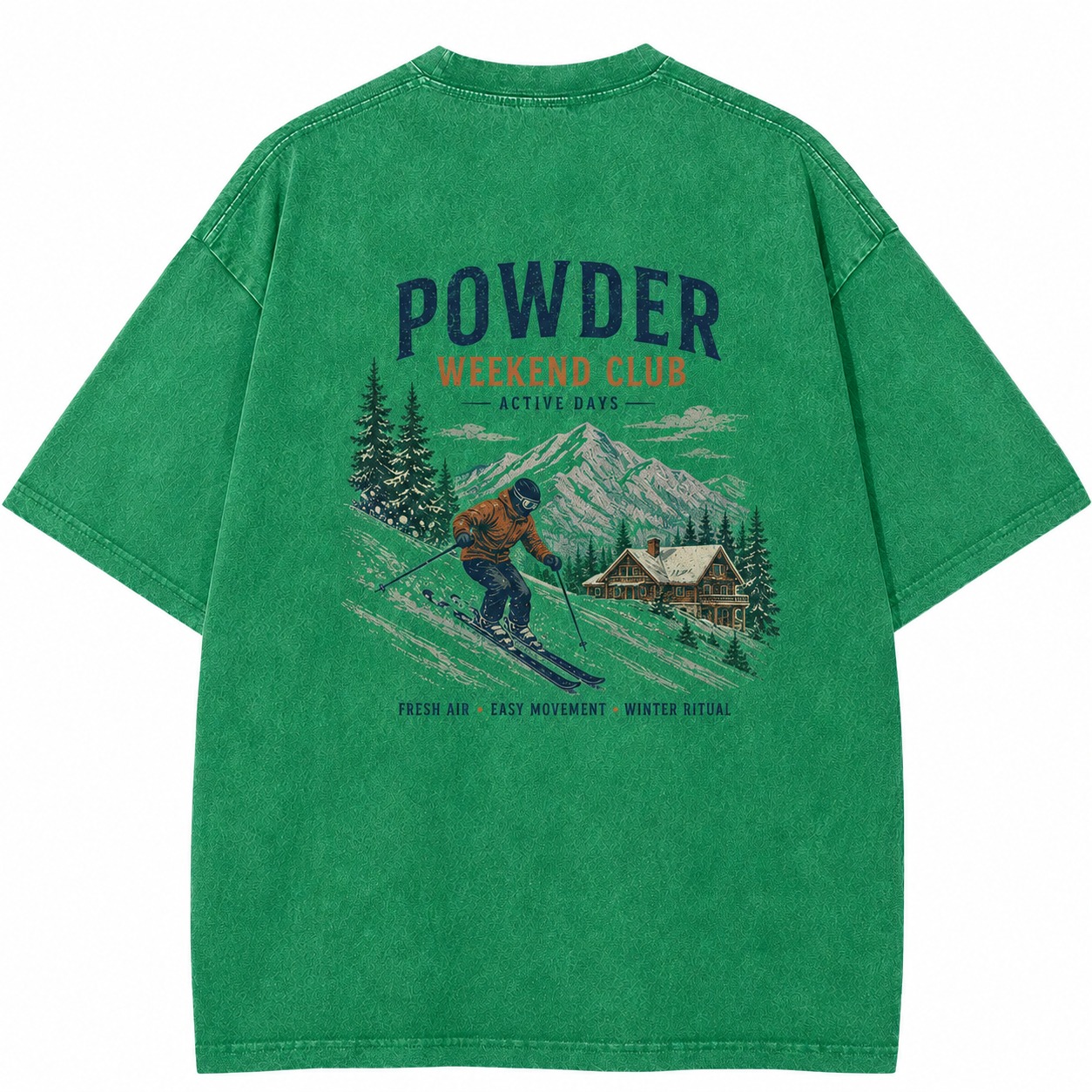 Powder Weekend Club Ski Mountain Tee