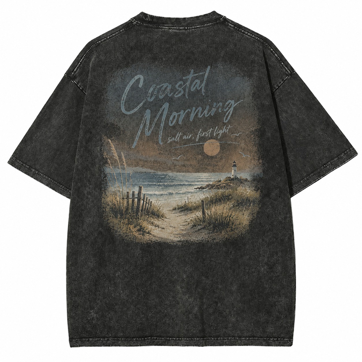 Coastal Morning Graphic Washed Tee
