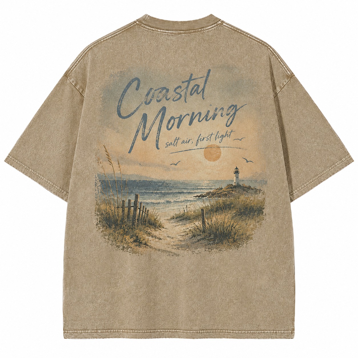 Coastal Morning Graphic Washed Tee