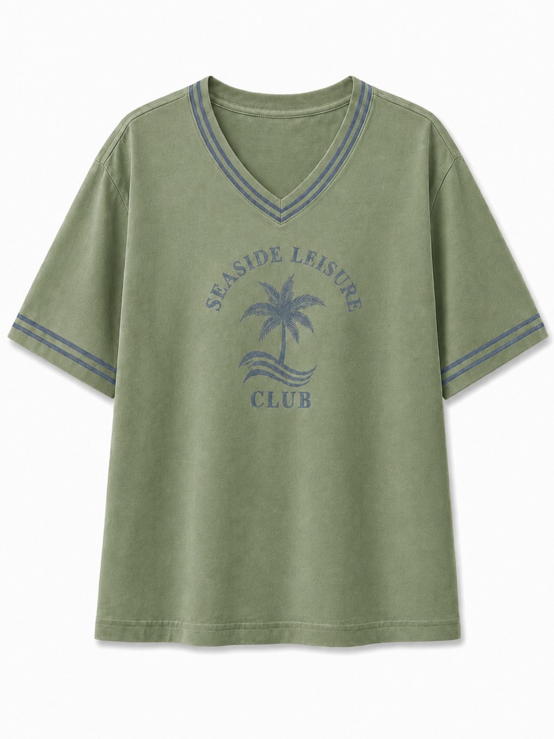 Coastal Palm V-Neck Tee