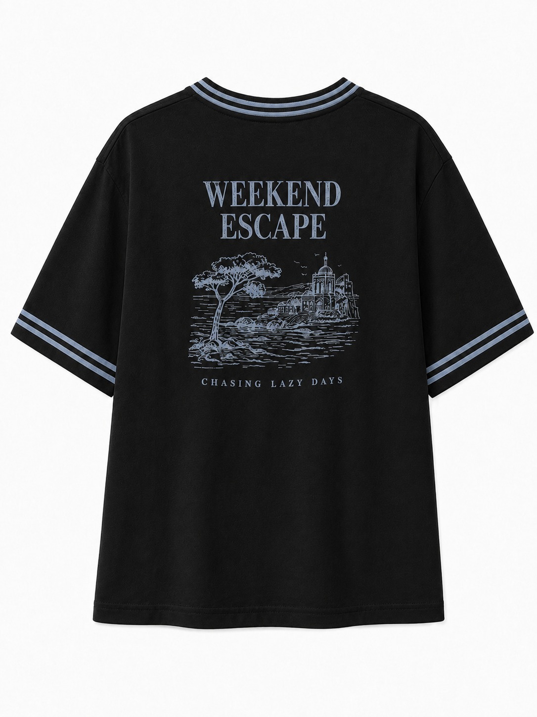 Quiet Escape Graphic V-Neck Tee