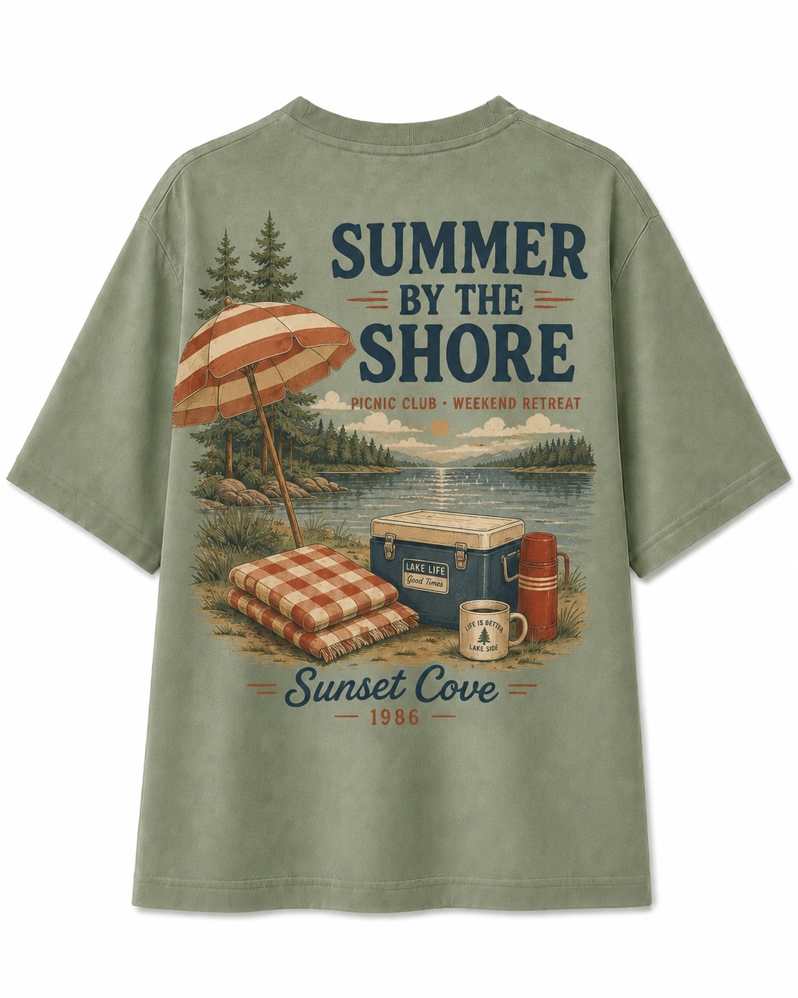 Summer By The Shore V-Neck Tee