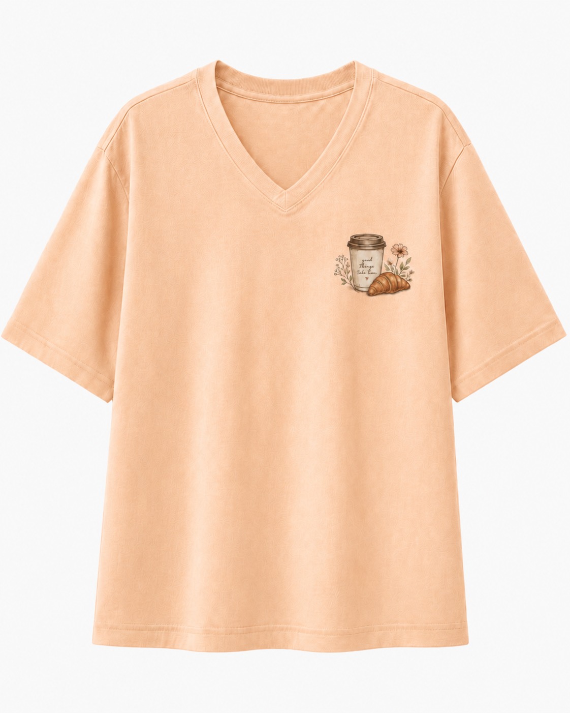 Sunday Coffee Run V-Neck Tee