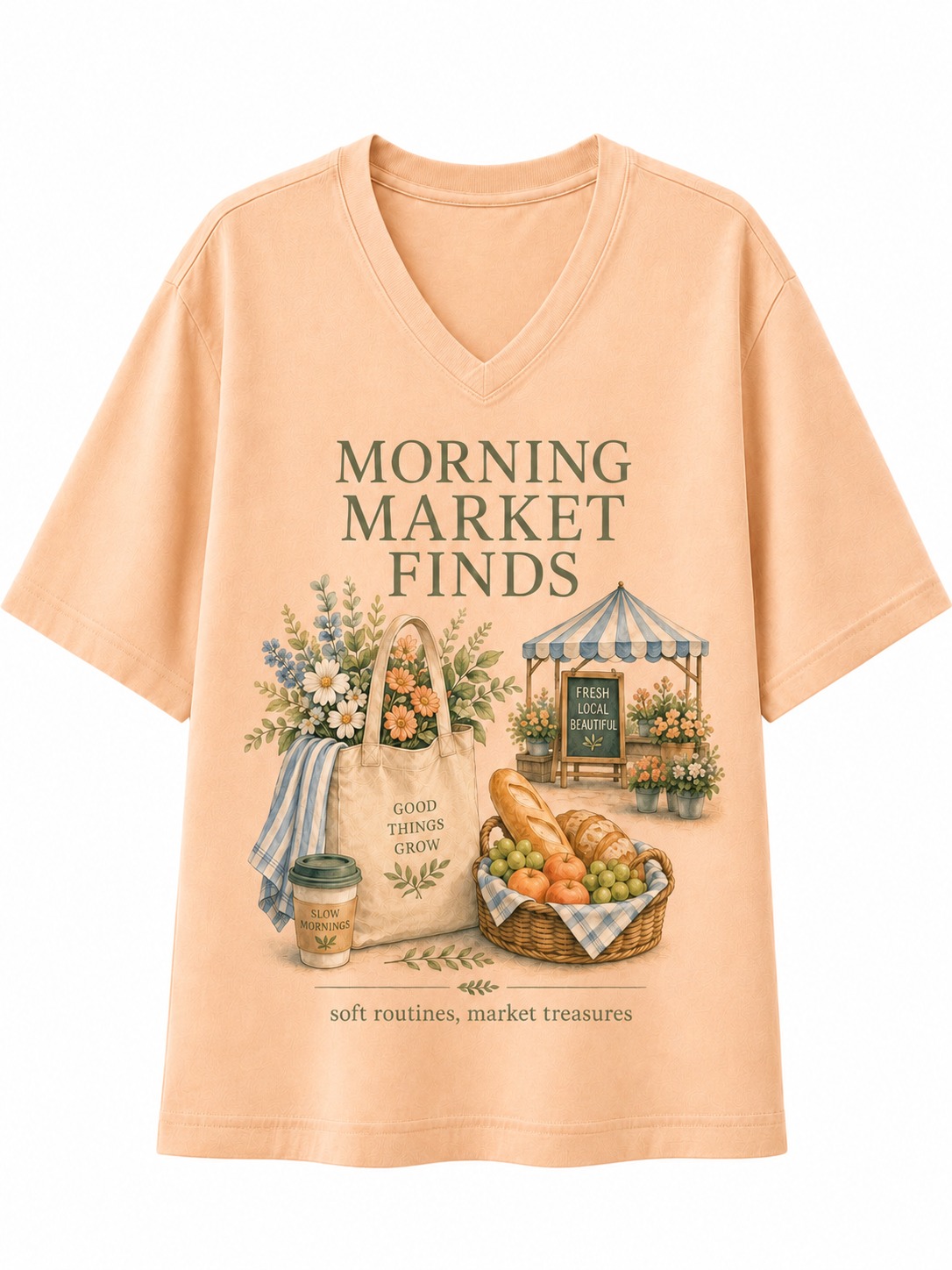 Morning Market Finds V-Neck Tee