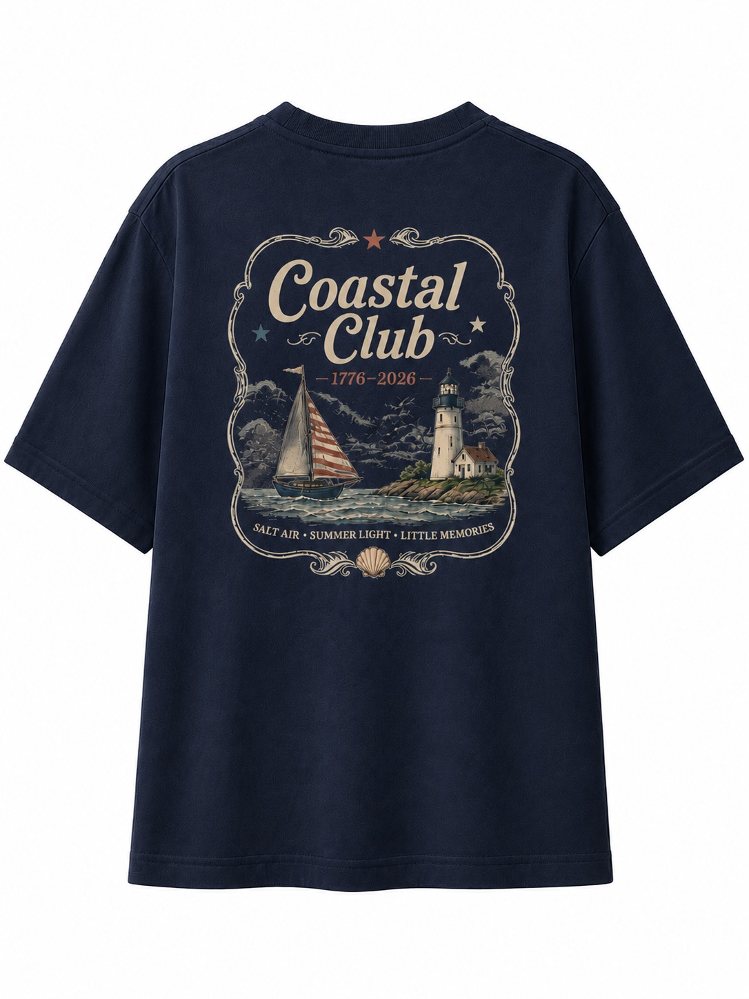 Coastal Club Lighthouse V-Neck Tee