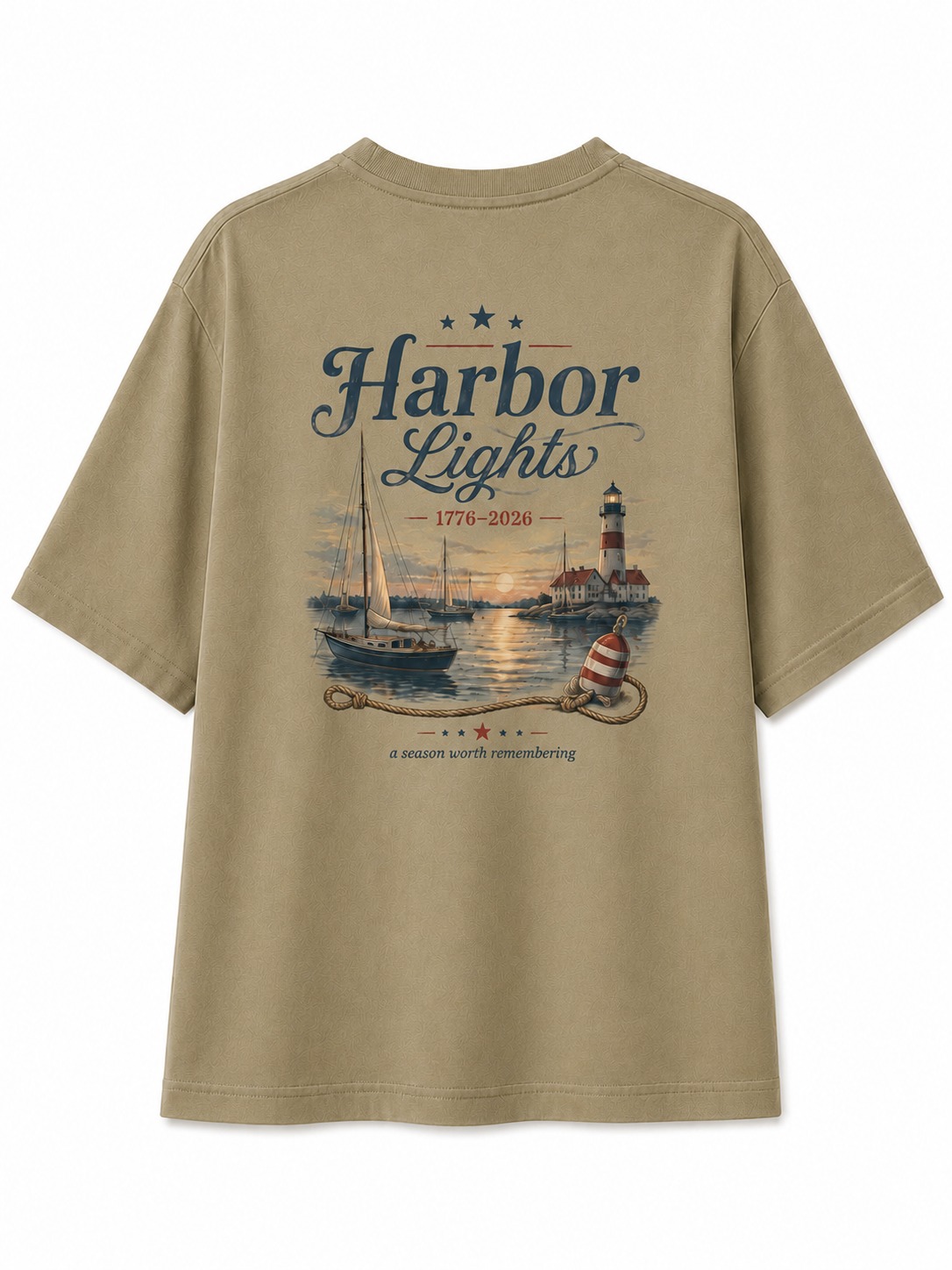 Harbor Lights Lighthouse Graphic Tee