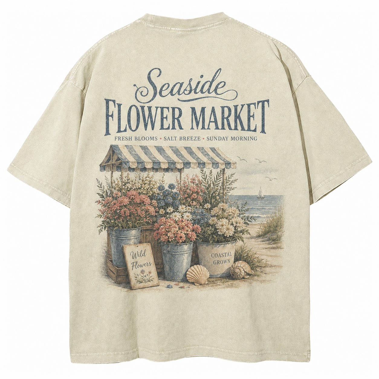Seaside Flower Market Tee