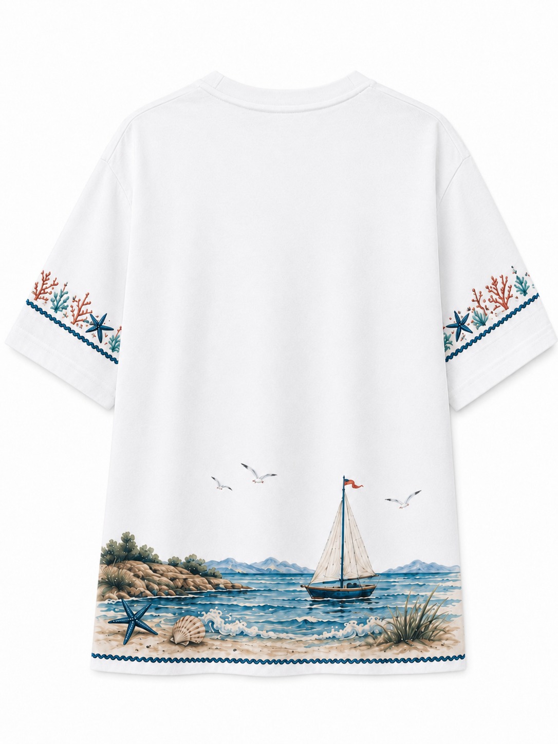 Lighthouse Vacation V-Neck Tee