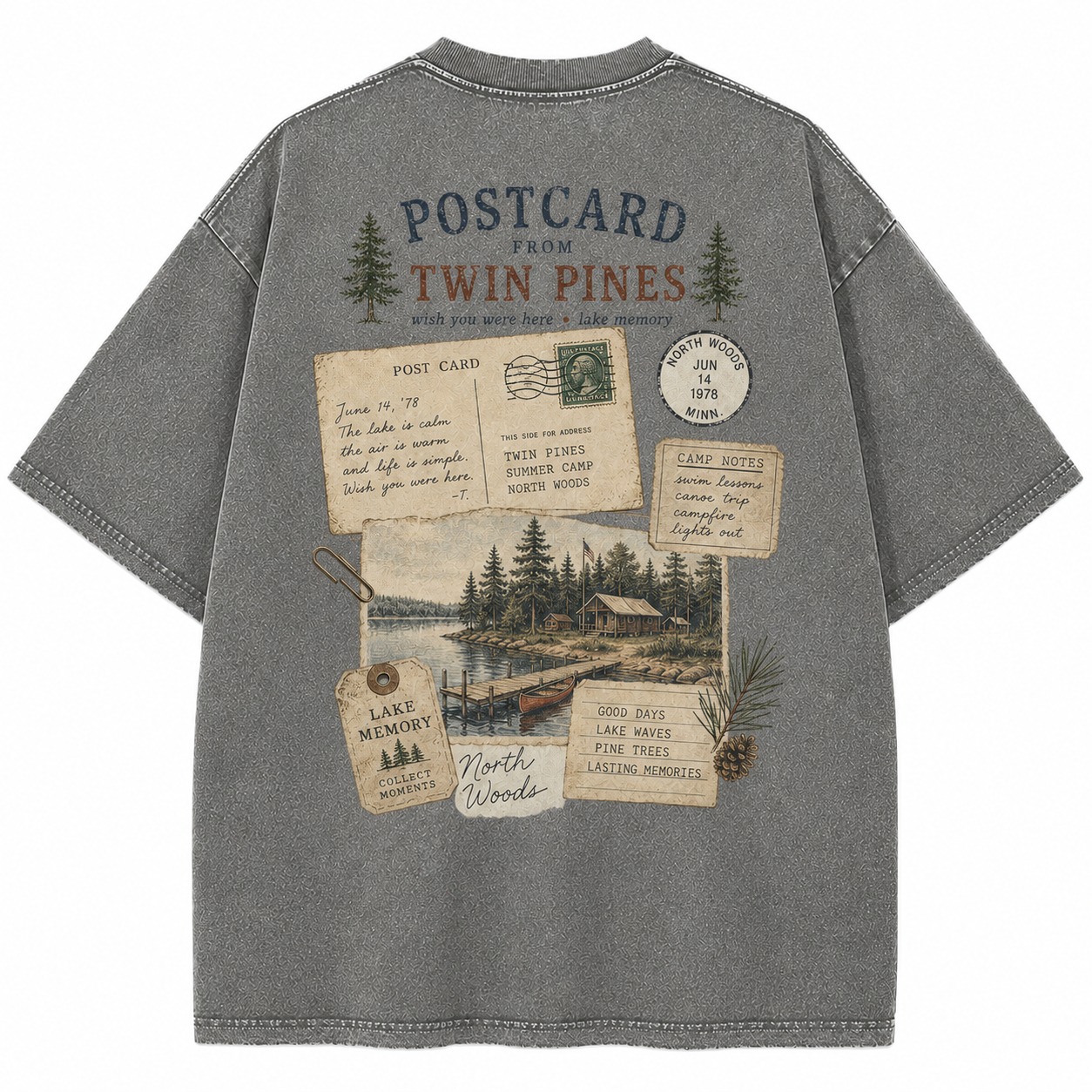 Postcard From Twin Pines Tee