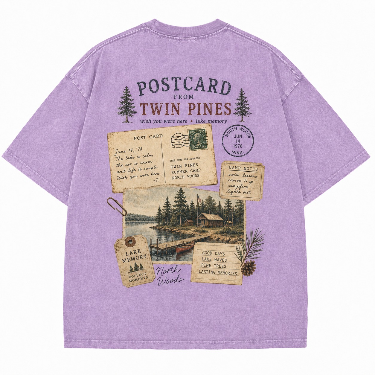Postcard From Twin Pines Tee