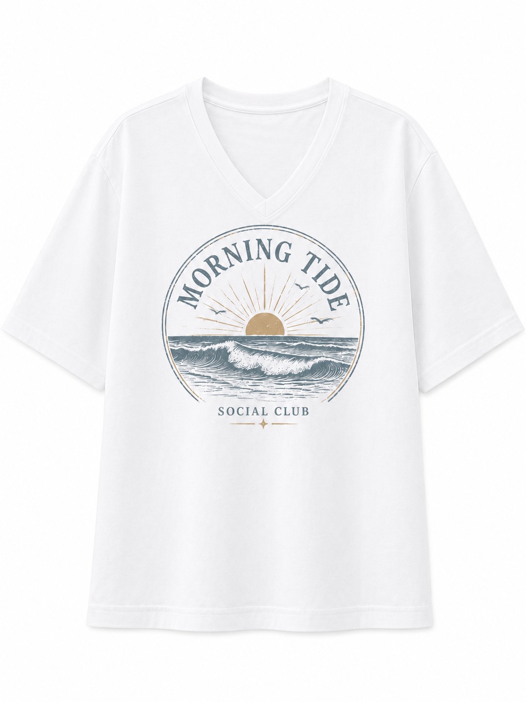 Morning Tide V-Neck Tee