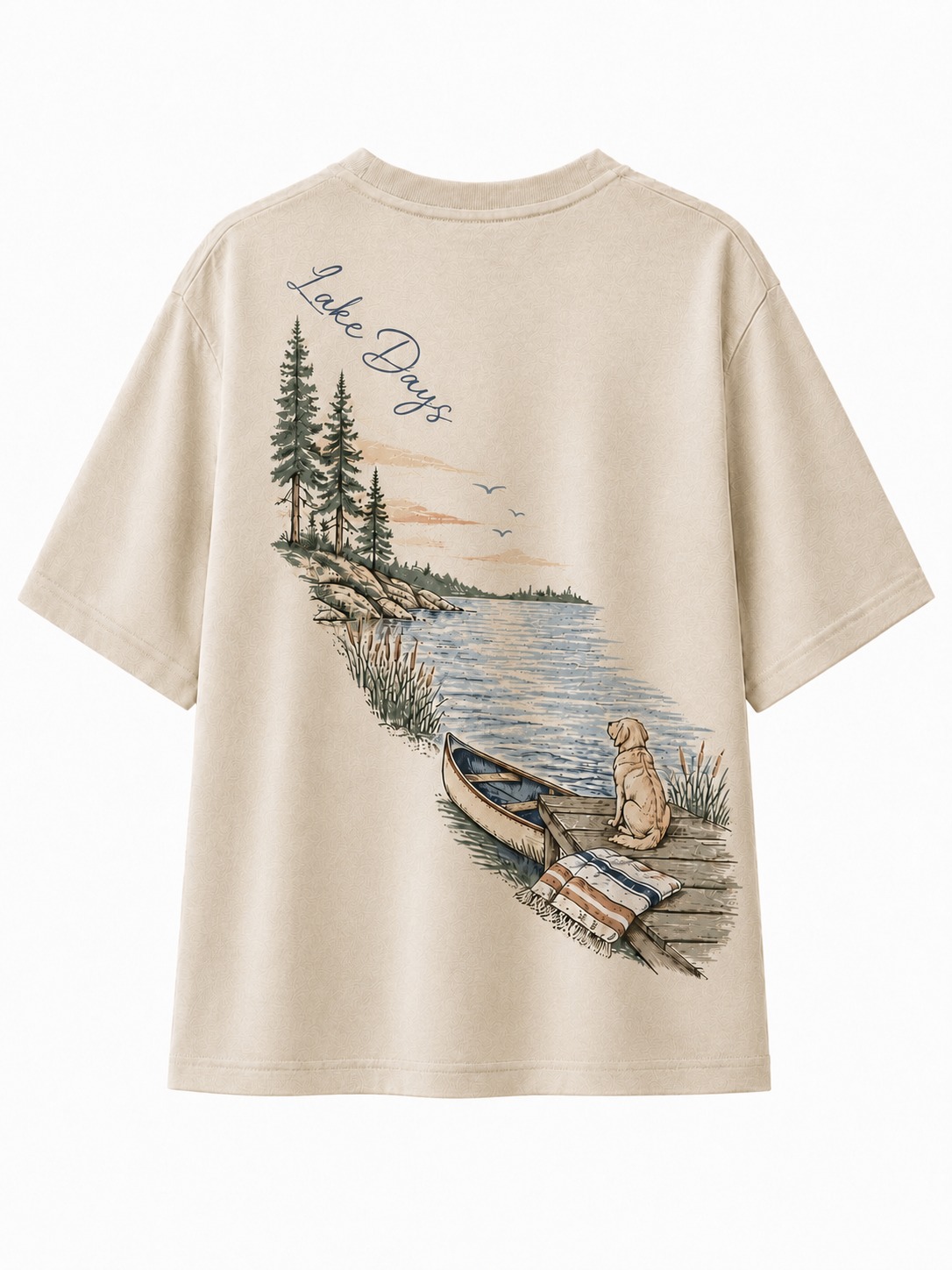 Lake Days V-Neck Graphic Tee