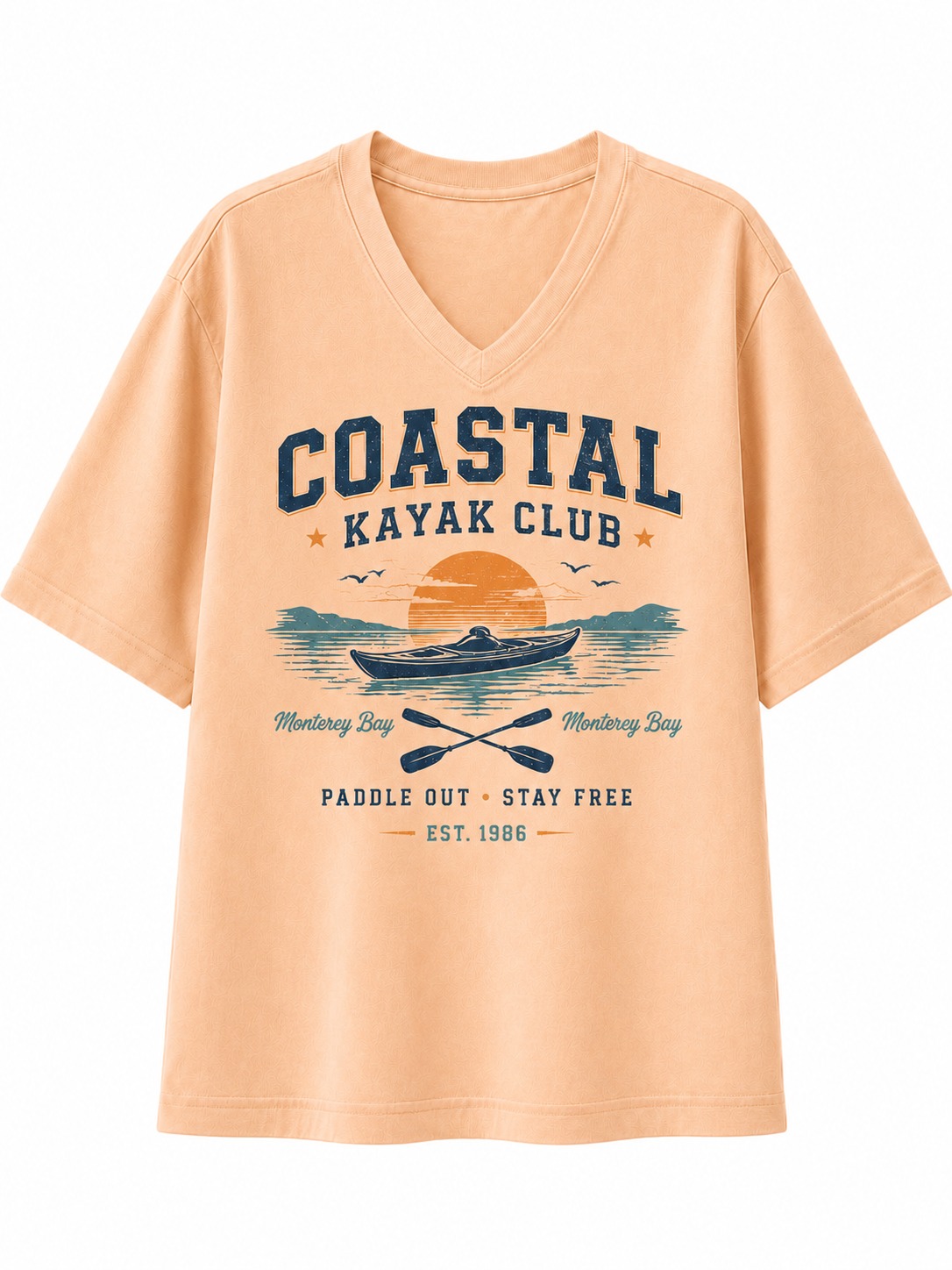 Coastal Kayak Club V-Neck Tee