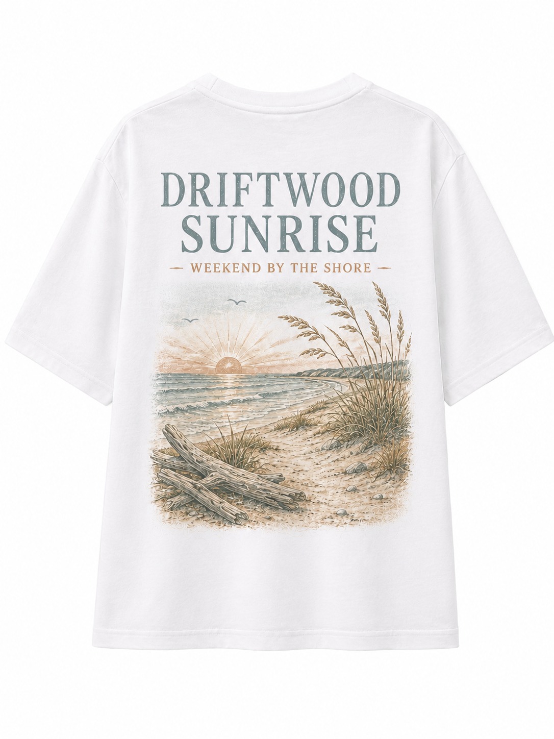 Driftwood Sunrise V-Neck Tee