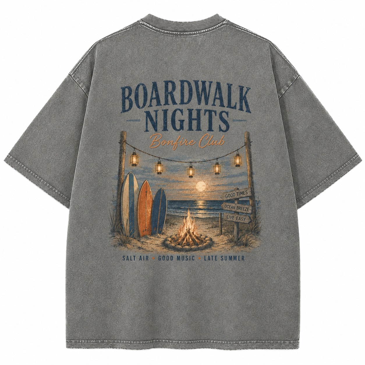 Boardwalk Nights Bonfire Tee