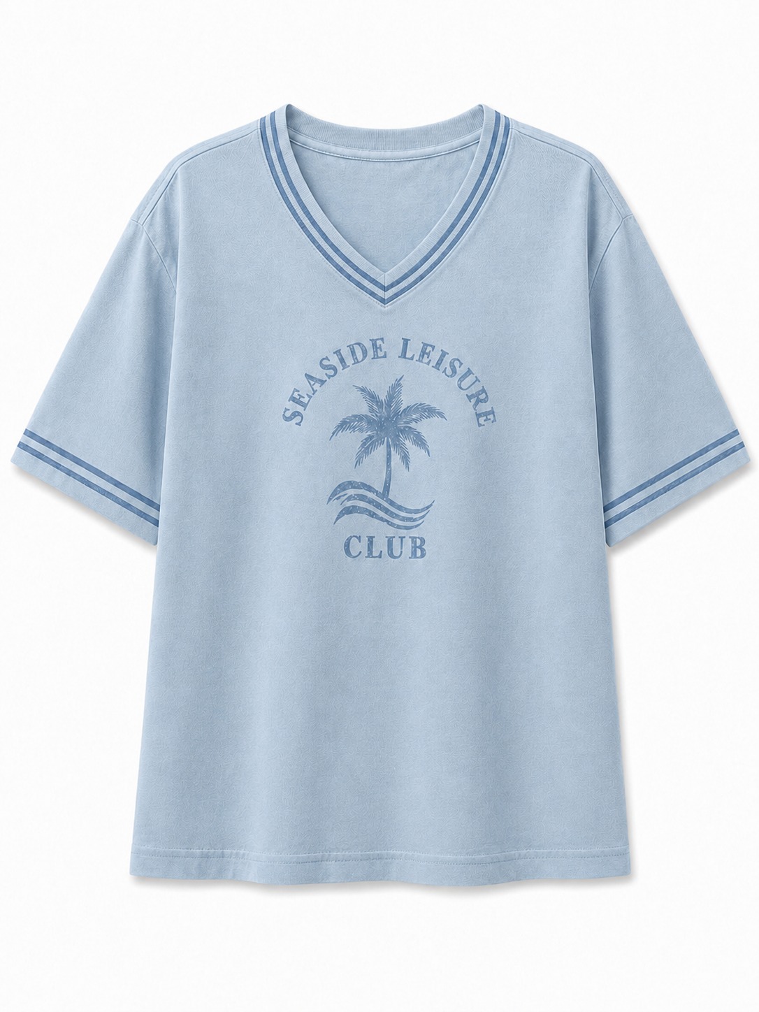 Coastal Palm V-Neck Tee
