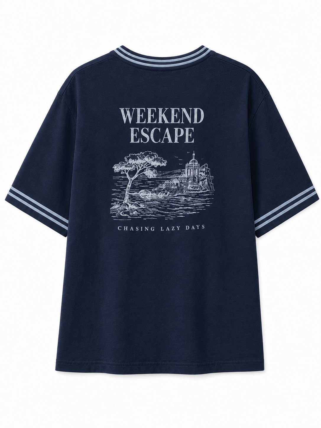 Quiet Escape Graphic V-Neck Tee