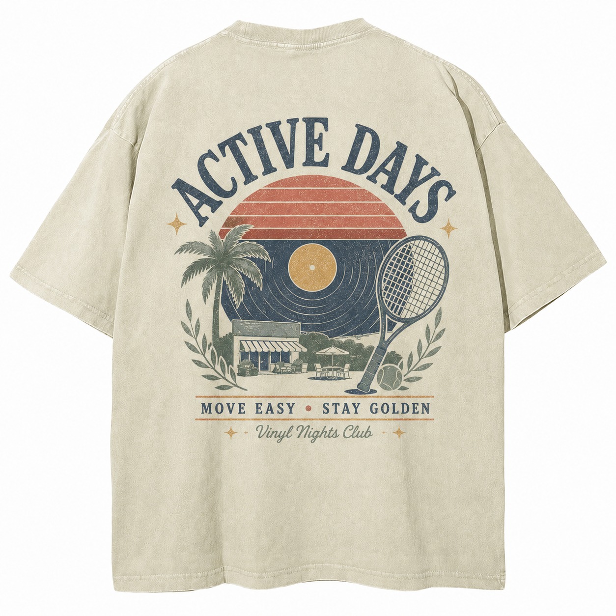 Active Days Graphic Washed Tee