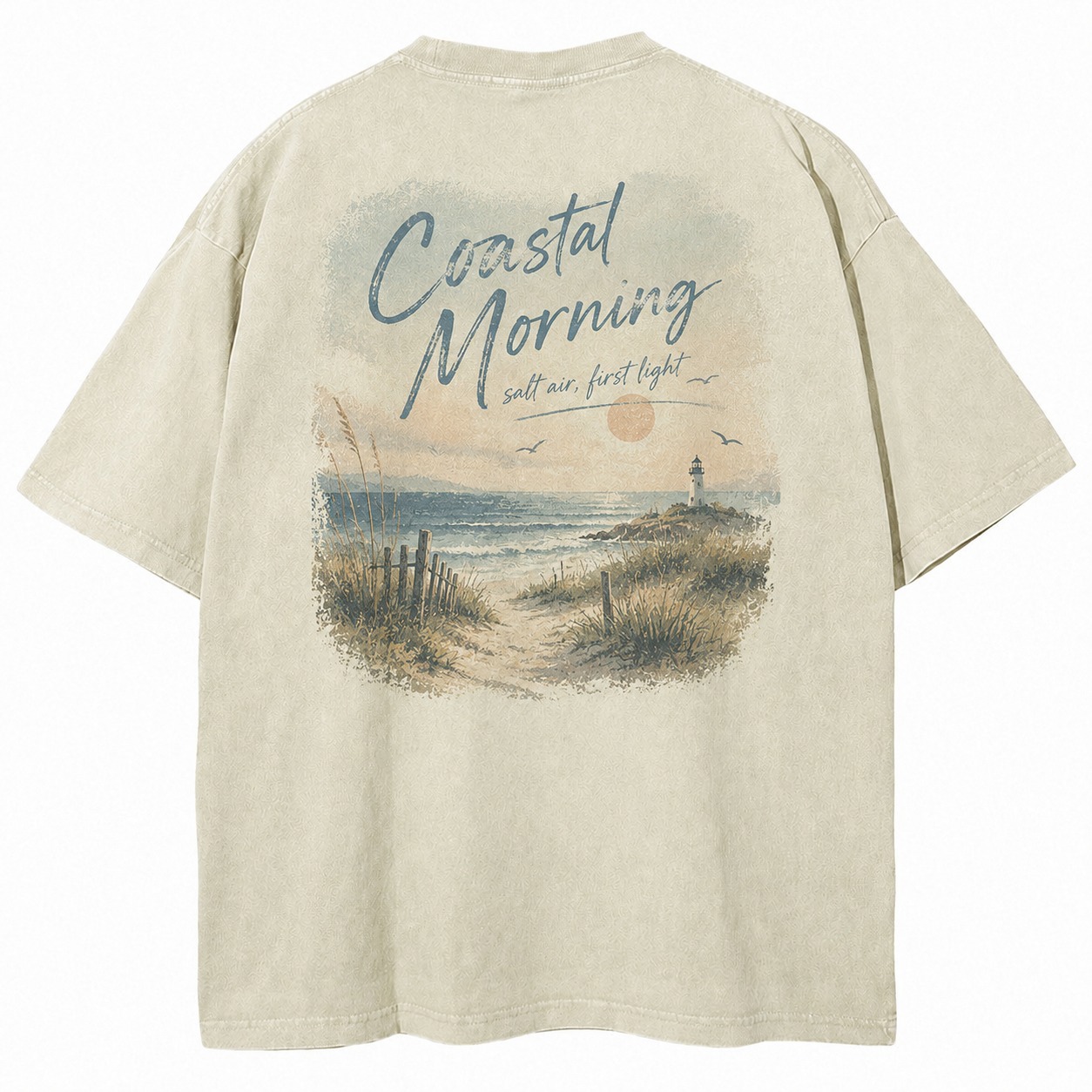 Coastal Morning Graphic Washed Tee