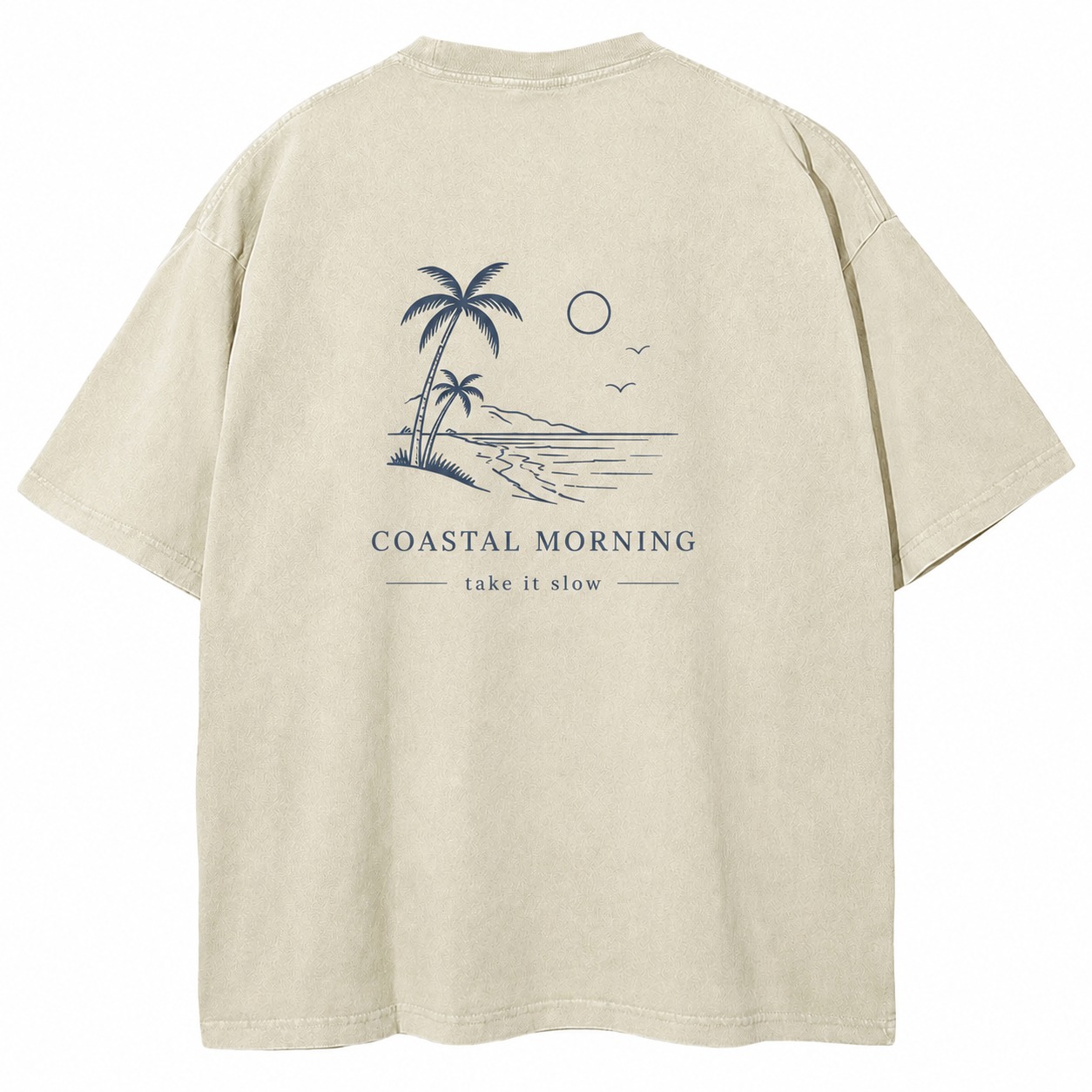 Coastal Morning Take It Slow Washed Tee