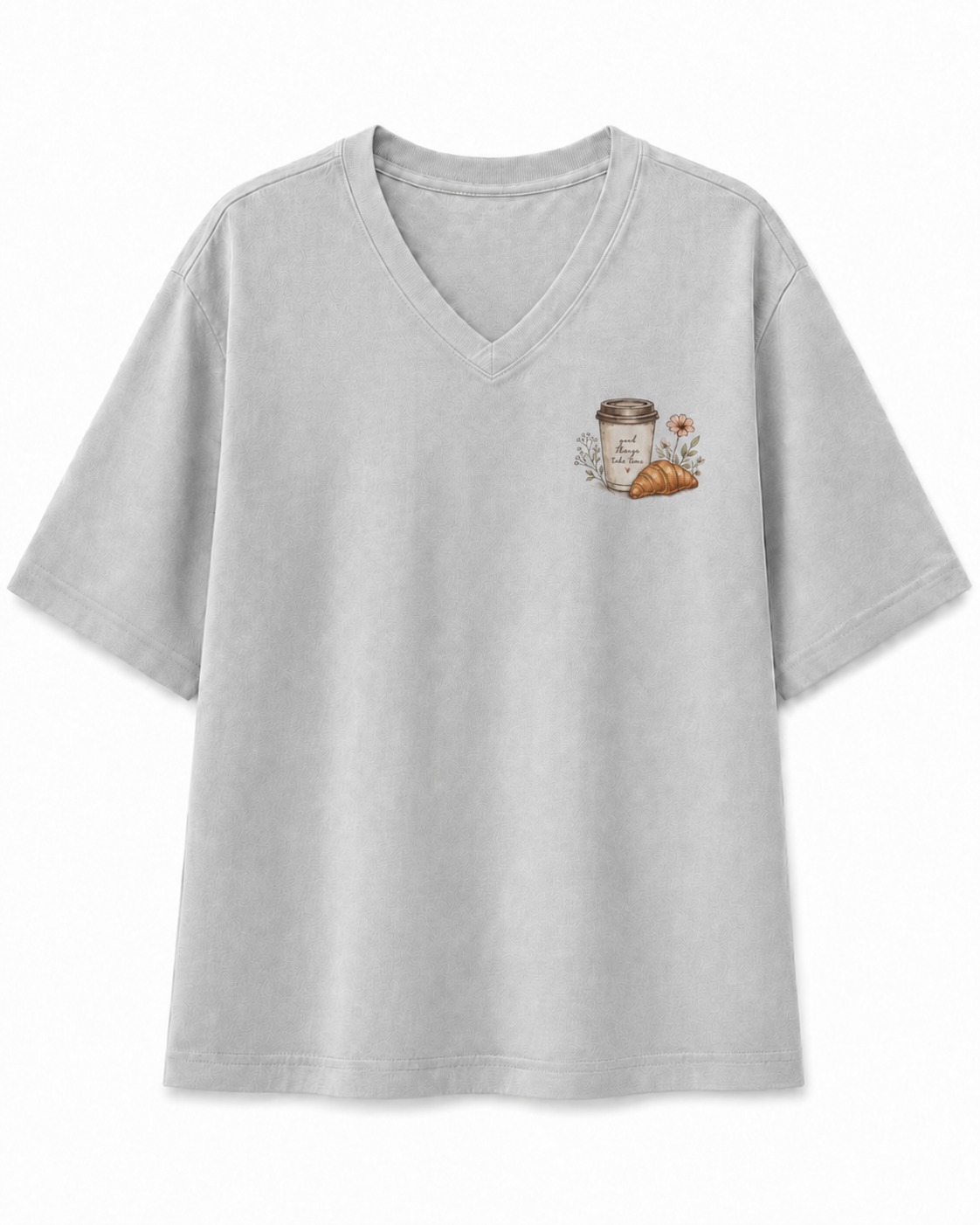 Sunday Coffee Run V-Neck Tee